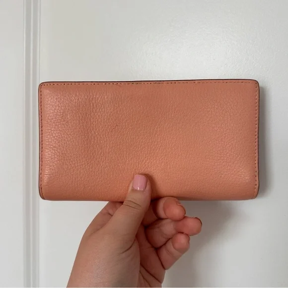 Like NEW! Coach Pink Tammie Shoulder Bag w/ Floral Whipstitch + Matching Wallet - Picture 14 of 16